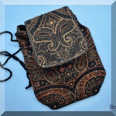 H25. Beaded and embroidered bag.